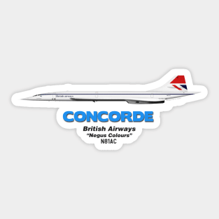 Concorde - British Airways "Negus Colours" Sticker